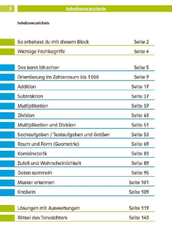 Buchcover und Innenansicht für das Buch: Klett Die Mathe-Helden: Mathe-Testblock So gut bin ich! 3. Klasse