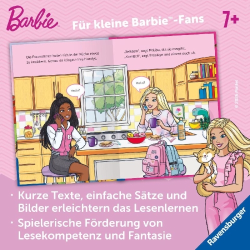 Buchcover und Innenansicht für das Buch: Barbie ermittelt. Tierische Erstleseabenteuer