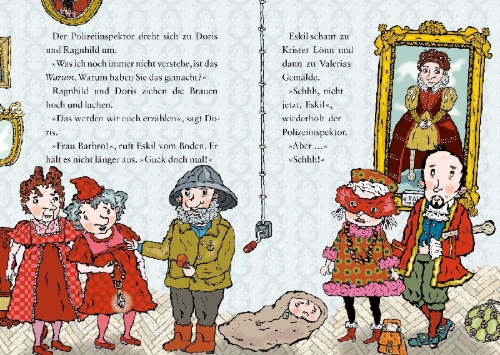 Buchcover und Innenansicht für das Buch: Detektivbüro LasseMaja - Das Kostümgeheimnis (Detektivbüro LasseMaja, Bd. 35)