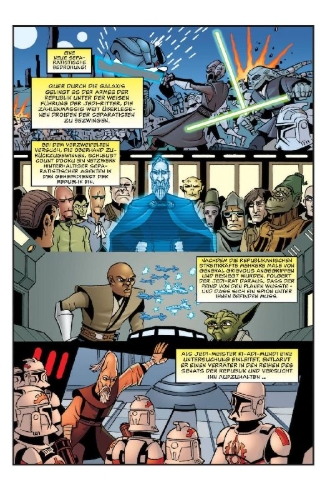 Buchcover und Innenansicht für das Buch: Star Wars: The Clone Wars - Crash Course