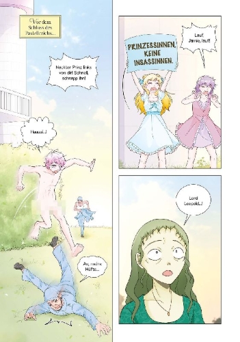 Buchcover und Innenansicht für das Buch: Cursed Princess Club 03