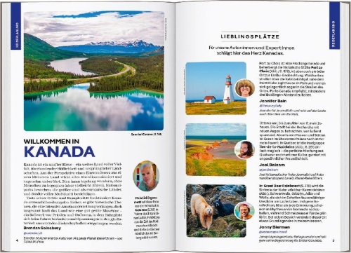 Buchcover und Innenansicht für das Buch: LONELY PLANET Reiseführer Kanada