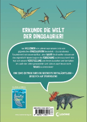 Buchcover und Innenansicht für das Buch: Science Comics Dinosaurs