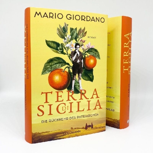 Buchcover und Innenansicht für das Buch: Terra di Sicilia. Die Rückkehr des Patriarchen