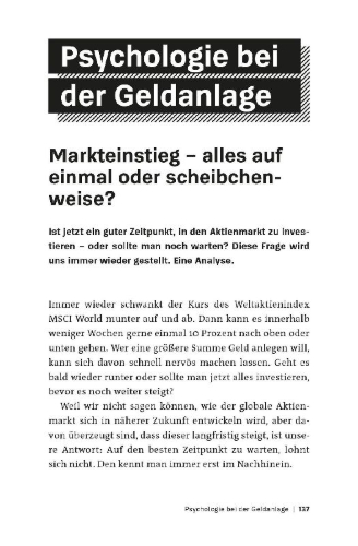 Buchcover und Innenansicht für das Buch: Geldanlage Basics