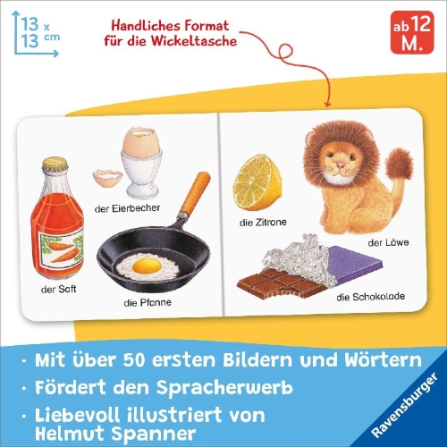 Buchcover und Innenansicht für das Buch: Meine allerersten Wörter