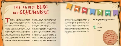Buchcover und Innenansicht für das Buch: Erstkommunion-Escape - Die Burg der Geheimnisse