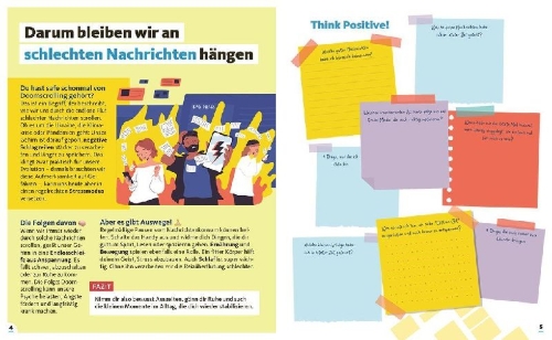 Buchcover und Innenansicht für das Buch: Quarks. Das Journal, das dich schlauer macht