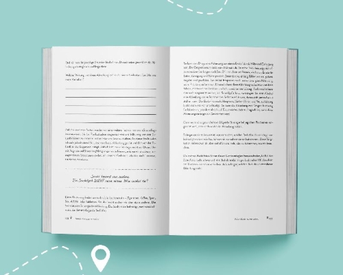 Buchcover und Innenansicht für das Buch: Meine Reise zu mir selbst