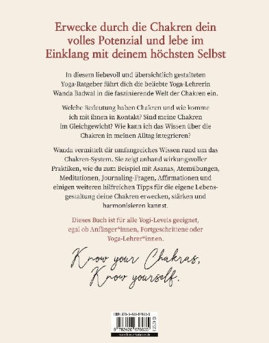 Buchcover und Innenansicht für das Buch: Chakra-Yoga