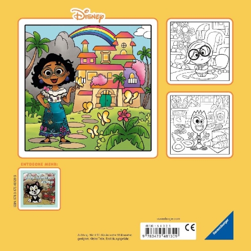 Buchcover und Innenansicht für das Buch: Cozy Coloring Disney - Cuties