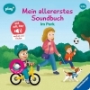 Buchcover und Innenansicht für das Buch: Play+ Mein allererstes Soundbuch Im Park - ab 12 Monate