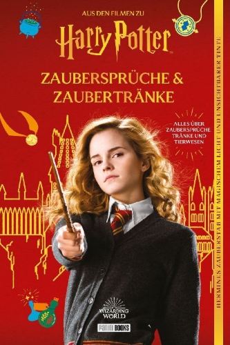 Buchcover und Innenansicht für das Buch: Harry Potter Spell and Potion Book: Official Book of Spells, Potions, and Creatures