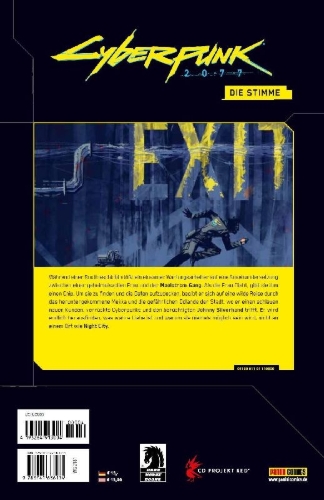 Buchcover und Innenansicht für das Buch: Cyberpunk 2077: Your Voice