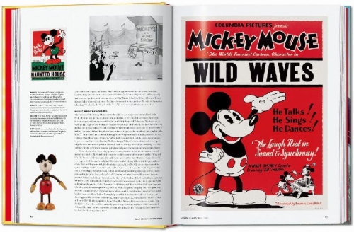 Buchcover und Innenansicht für das Buch: Walt Disneys Mickey Mouse. Die ultimative Chronik
