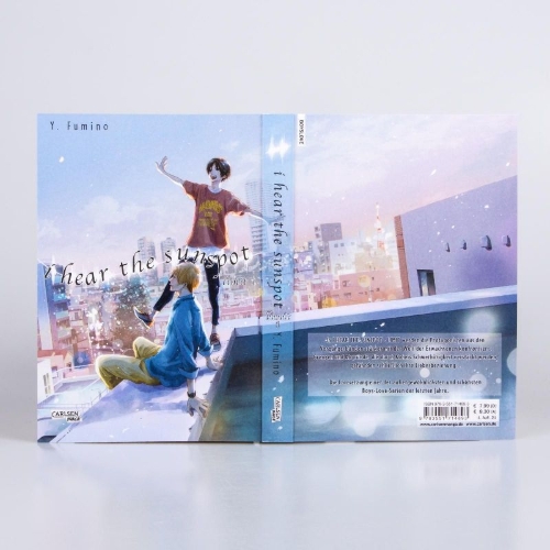 Buchcover und Innenansicht für das Buch: Hidamari ga Kikoeru Limit