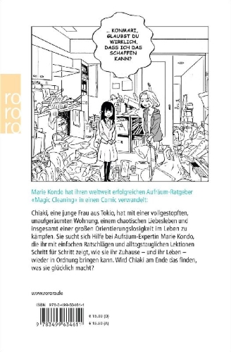 Buchcover und Innenansicht für das Buch: Die KonMari-Methode