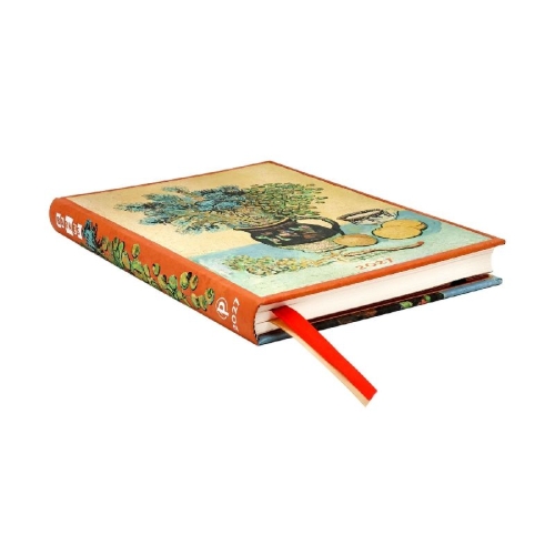 Buchcover und Innenansicht für das Buch: 12-Monatskalender 2027 Van Goghs Stillleben Midi Verso