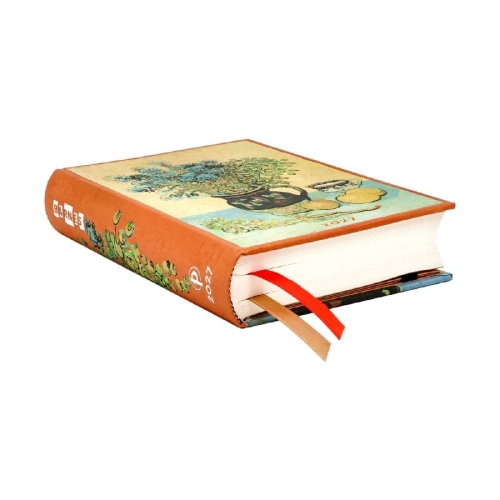 Buchcover und Innenansicht für das Buch: 12-Monatskalender 2027 Van Goghs Stillleben Mini Tagesüberblick