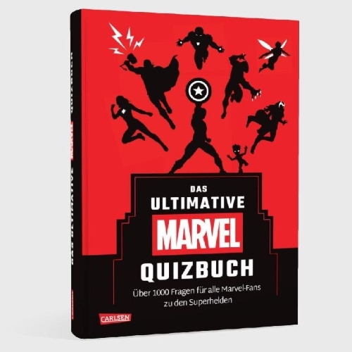 Buchcover und Innenansicht für das Buch: Marvel: Das ultimative MARVEL Quizbuch