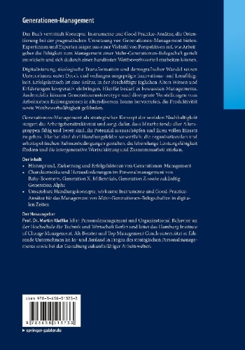 Buchcover und Innenansicht für das Buch: Generationen-Management