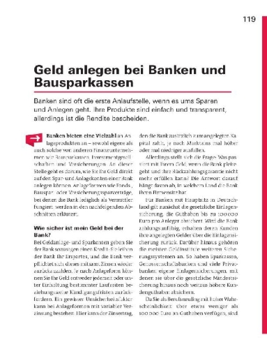 Buchcover und Innenansicht für das Buch: Finanzplaner Berufseinsteiger