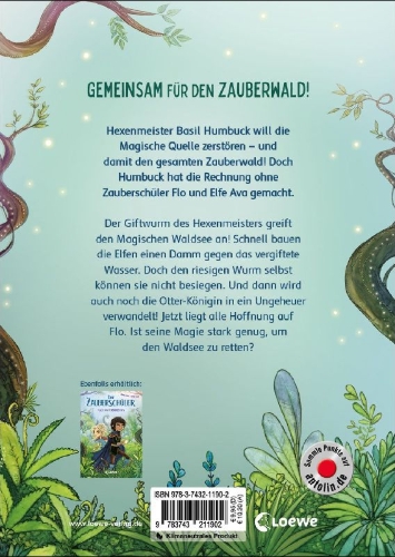 Buchcover und Innenansicht für das Buch: Der Zauberschüler (Band 2) - Im Bann des Seeungeheuers