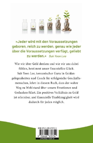 Buchcover und Innenansicht für das Buch: Fühl dich reich und werde reich