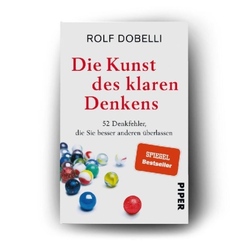 Buchcover und Innenansicht für das Buch: Die Kunst des klaren Denkens