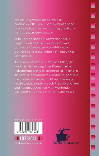 Buchcover und Innenansicht für das Buch: freilaufende dichter*innen