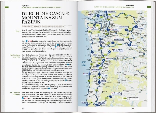 Buchcover und Innenansicht für das Buch: Baedeker Reiseführer USA Westküste