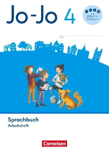 Buchcover und Innenansicht für das Buch: Jo-Jo Sprachbuch 4. Schuljahr - Allgemeine Ausgabe 2024 - Arbeitsheft