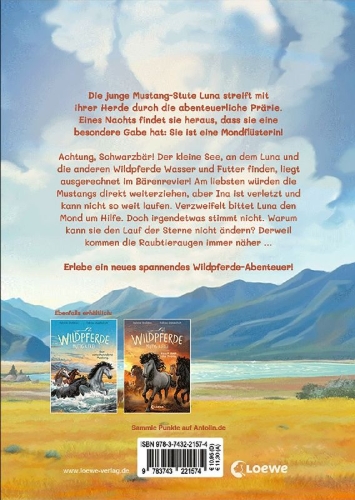 Buchcover und Innenansicht für das Buch: Wildpferde - mutig und frei (Band 6) - Im Revier des Bären