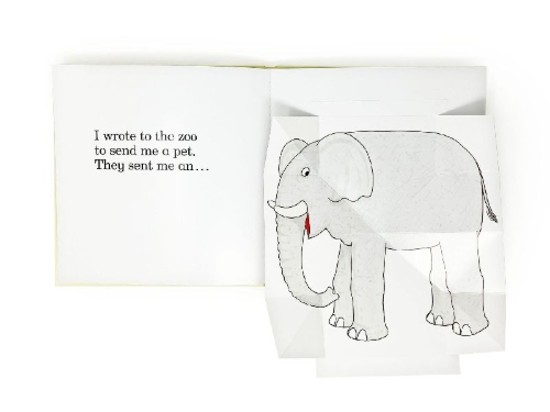 Buchcover und Innenansicht für das Buch: Dear Zoo