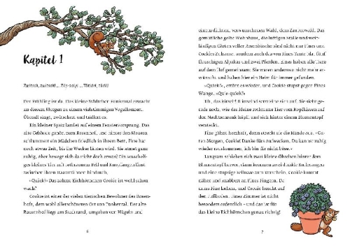 Buchcover und Innenansicht für das Buch: Waldgrün - Der verlorene Frühling