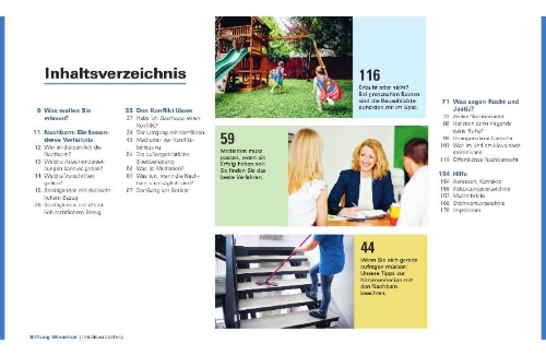 Buchcover und Innenansicht für das Buch: Gut beraten im Nachbarschaftsrecht