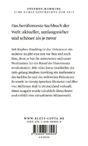 Buchcover und Innenansicht für das Buch: A Brief History of Time
