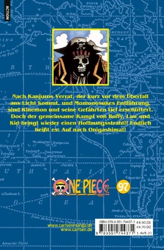 Buchcover und Innenansicht für das Buch: One Piece