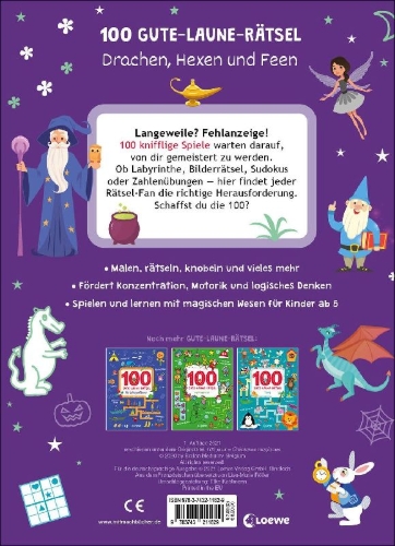 Buchcover und Innenansicht für das Buch: Magische Wezens, Créatures magiques
