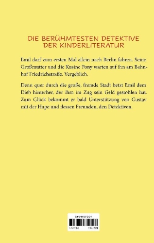 Buchcover und Innenansicht für das Buch: Emil und die Detektive