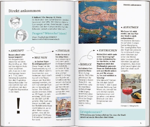 Buchcover und Innenansicht für das Buch: DUMONT direkt Reiseführer Venedig