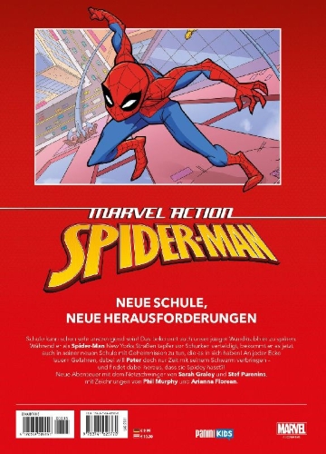 Buchcover und Innenansicht für das Buch: Marvel Action: Spider-Man (2021) #1-#5