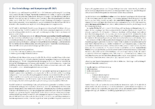 Buchcover und Innenansicht für das Buch: Das individuelle Entwicklungs- und Kompetenzprofil (EKP) für Kinder von 0-3 Jahren. Manual