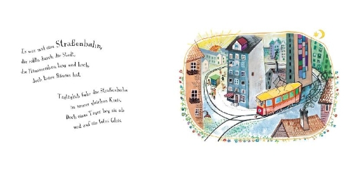 Buchcover und Innenansicht für das Buch: Die ganz besonders nette Straßenbahn