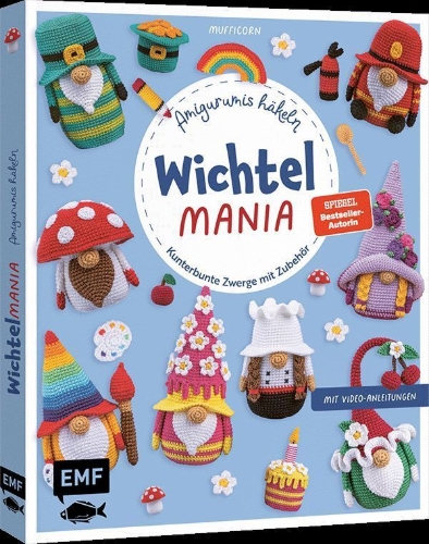Buchcover und Innenansicht für das Buch: More Amigurumi Gnomes