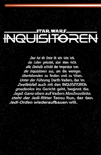 Buchcover und Innenansicht für das Buch: Star Wars: Inquisitors (2024) 1-4