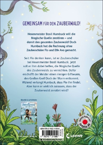 Buchcover und Innenansicht für das Buch: Der Zauberschüler (Band 1) - Fluch des Hexenmeisters