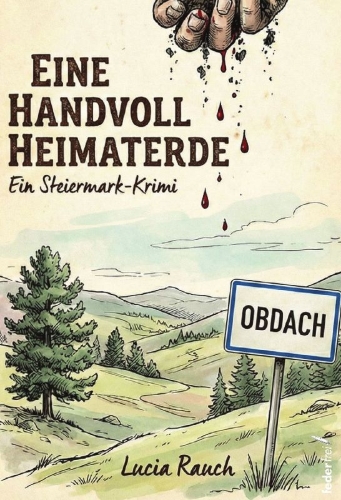 Buchcover und Innenansicht für das Buch: Eine Handvoll Heimaterde