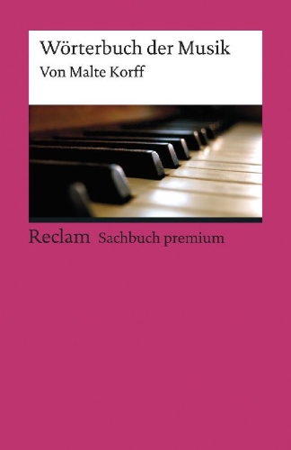Buchcover und Innenansicht für das Buch: Wörterbuch der Musik