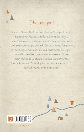 Buchcover und Innenansicht für das Buch: Allgäu. Wandern für die Seele
